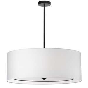 Dainolite Ltd - POR-344P-MB-WH - Four Light Pendant - Porscha - White