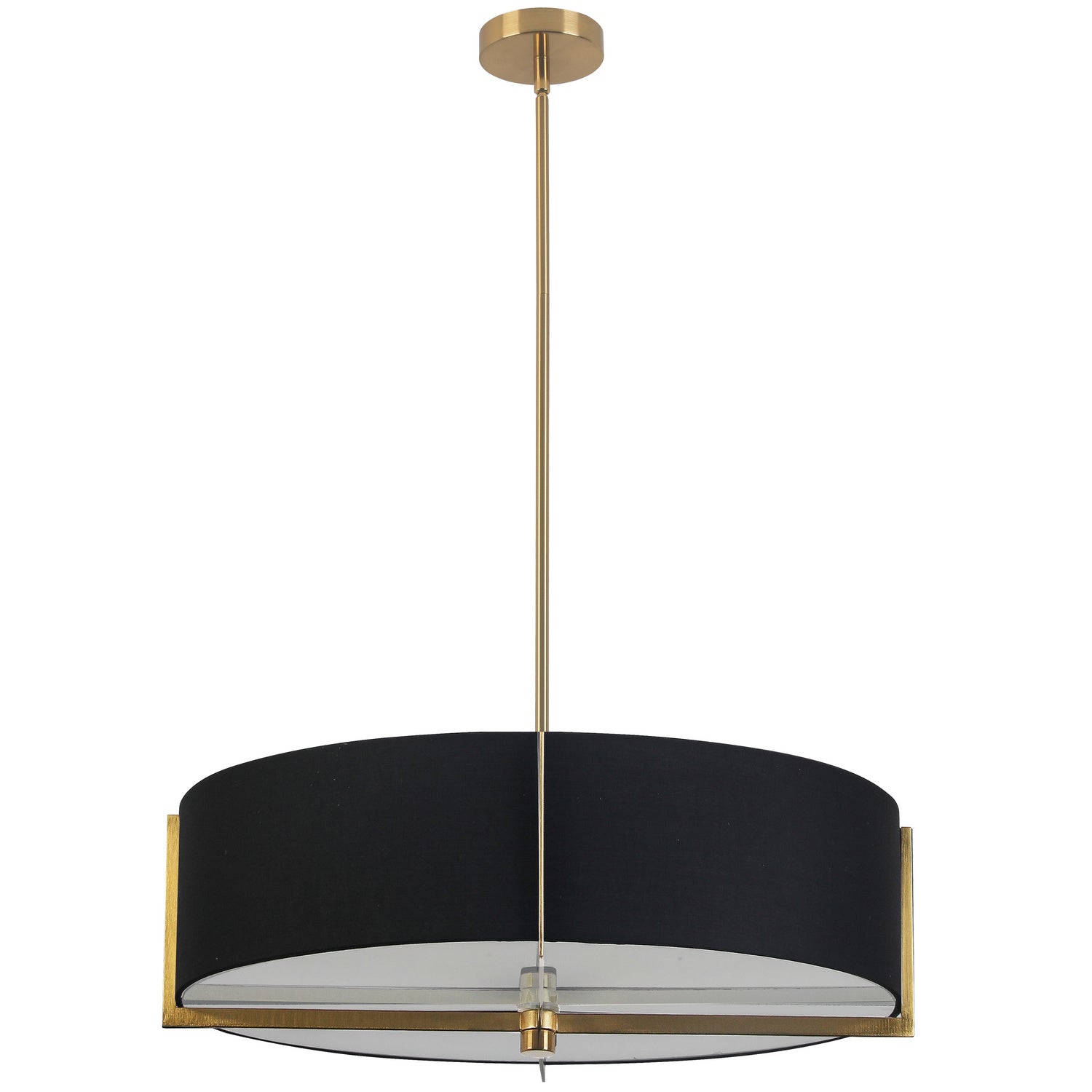 Dainolite Ltd - PST-264LP-AGB-BK - Four Light Pendant - Preston - Black