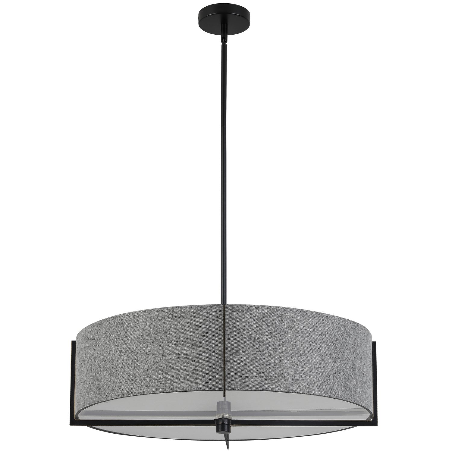 Dainolite Ltd - PST-264LP-MB-GRY - Four Light Pendant - Preston - Grey