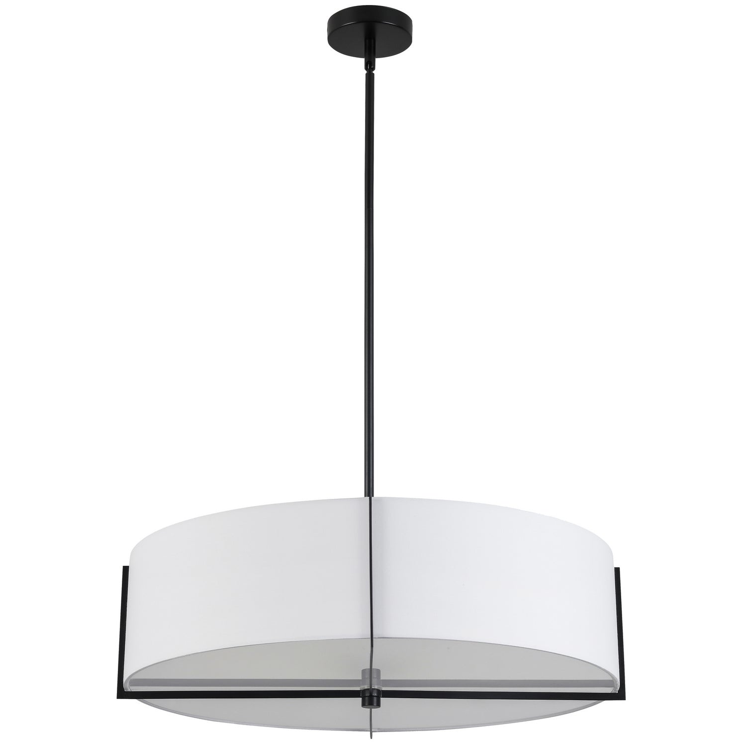 Dainolite Ltd - PST-264LP-MB-WH - Four Light Pendant - Preston - White