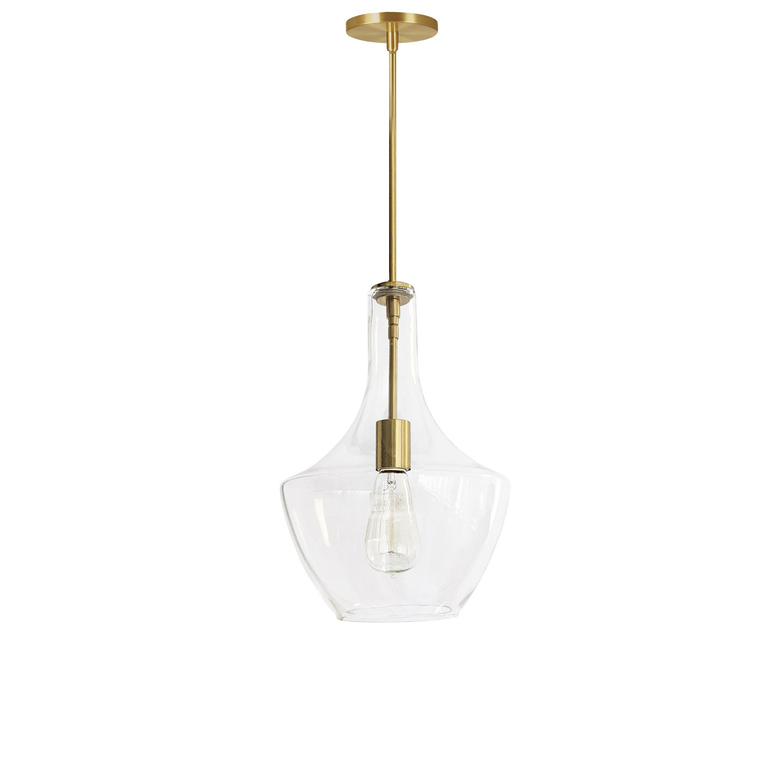 Dainolite Ltd - PTL-101P-AGB - One Light Pendant - Petalite - Clear