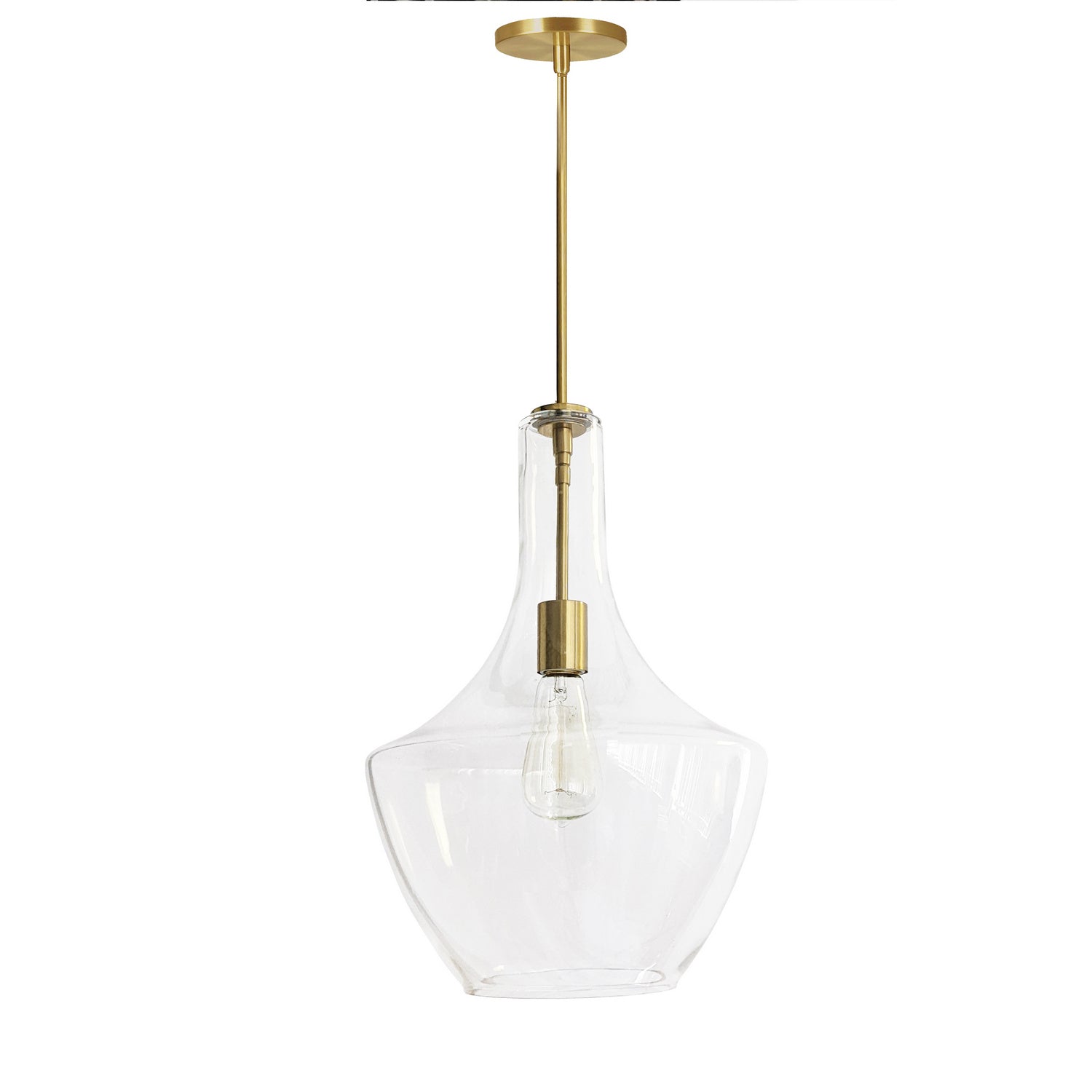 Dainolite Ltd - PTL-121P-AGB - One Light Pendant - Petalite - Clear