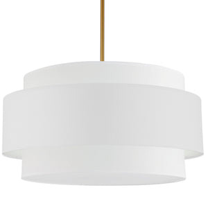 Dainolite Ltd - PYA-304C-AGB-WH - Four Light Chandelier - Priya - White