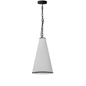 Dainolite Ltd - PYM-S-MB-BW - One Light Pendant - Prym - White