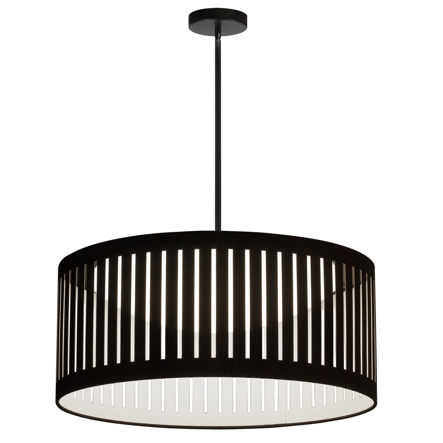 Dainolite Ltd - SDLED-20P-MB-BK - LED Pendant - Slit Drum - Black