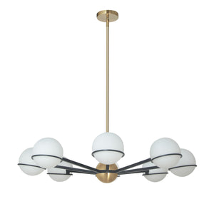 Dainolite Ltd - SOF-388C-MB-AGB - Eight Light Chandelier - Sofia - Aged Brass