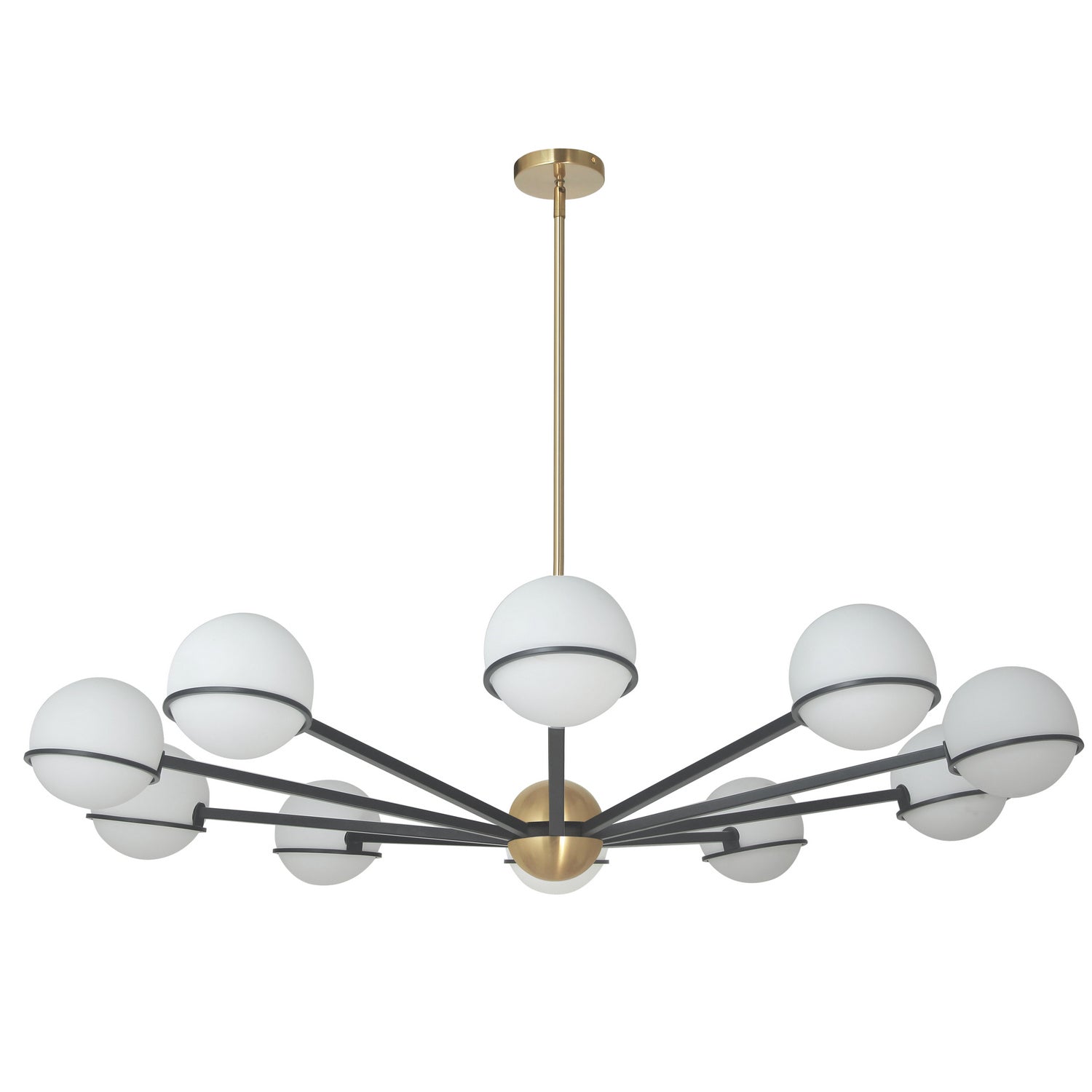 Dainolite Ltd - SOF-5010C-MB-AGB - Ten Light Chandelier - Sofia - Aged Brass