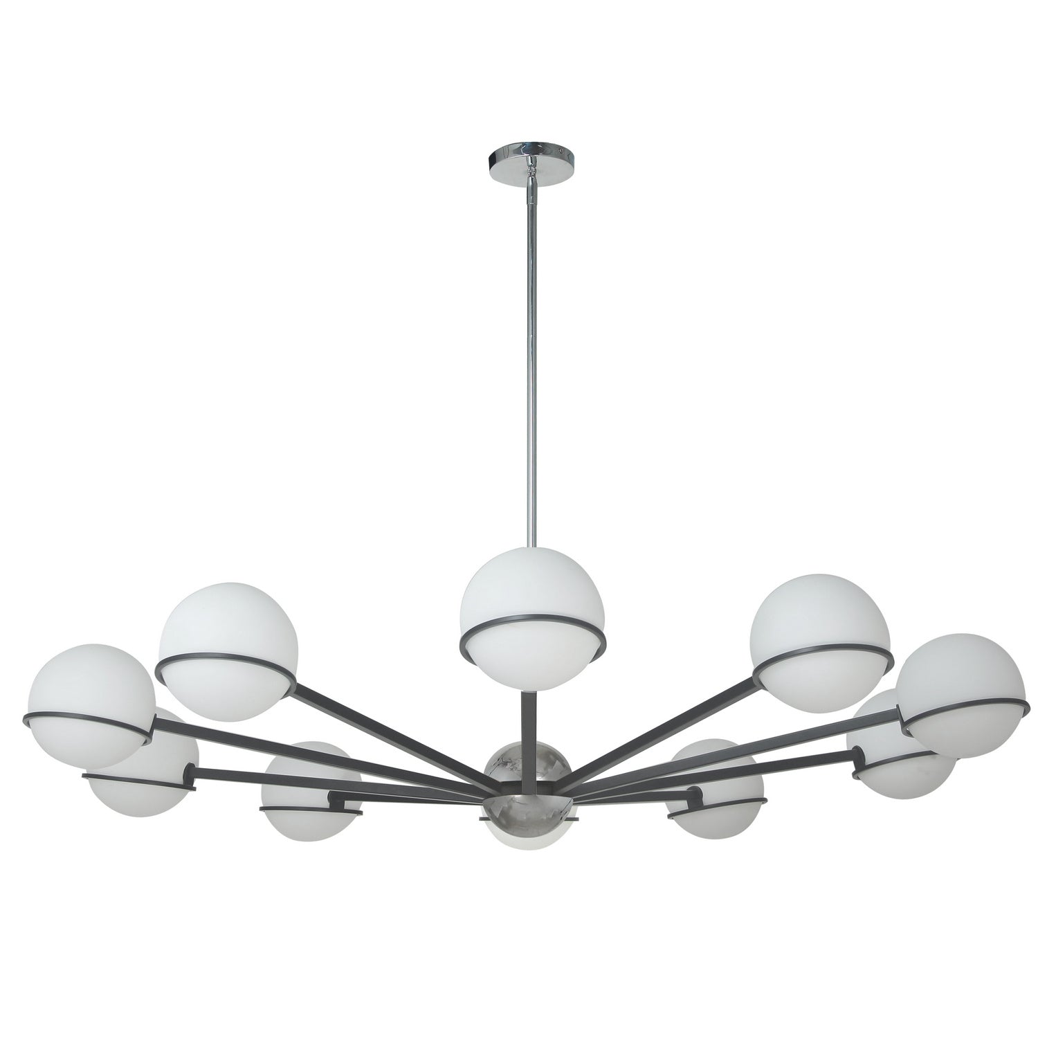 Dainolite Ltd - SOF-5010C-MB-PC - Ten Light Chandelier - Sofia - Polished Chrome