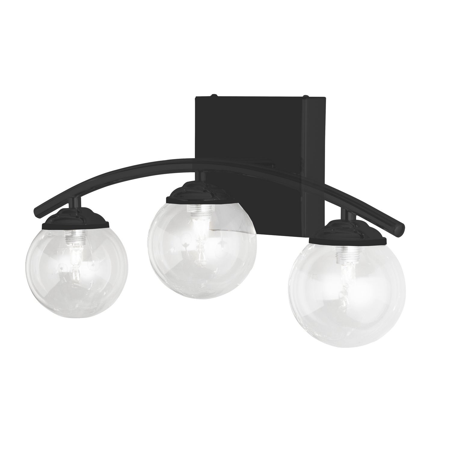 Dainolite Ltd - V13-203W-MB - Three Light Vanity Fixture - Vanda - Black