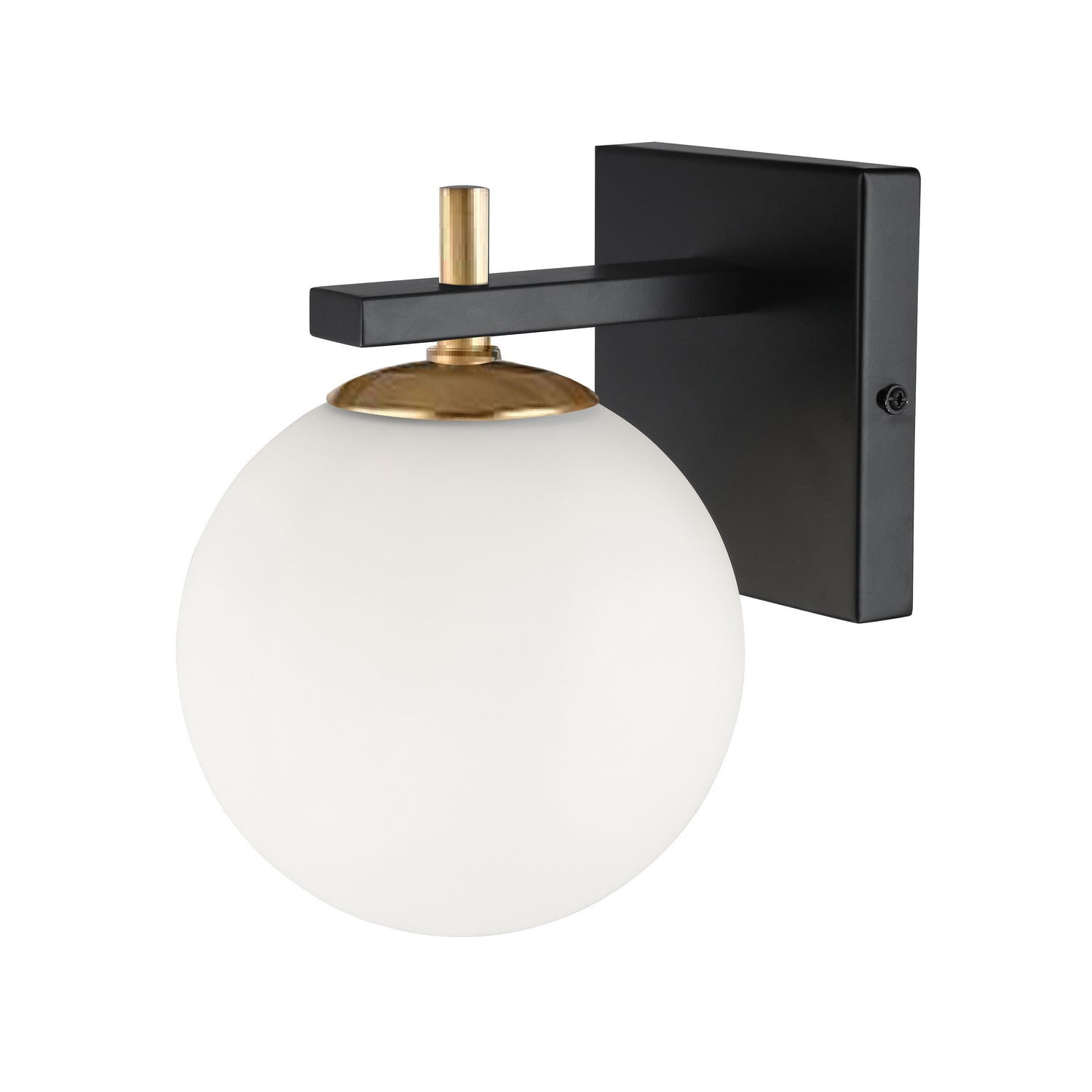 Dainolite Ltd - VAD-51W-MB-AGB - One Light Wall Sconce - Vivaldi - Matte Black