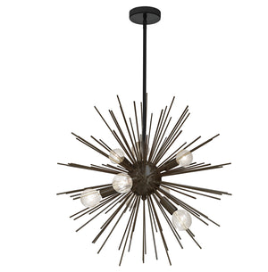 Dainolite Ltd - VEG-248P-MB - Eight Light Pendant - Vega - Black