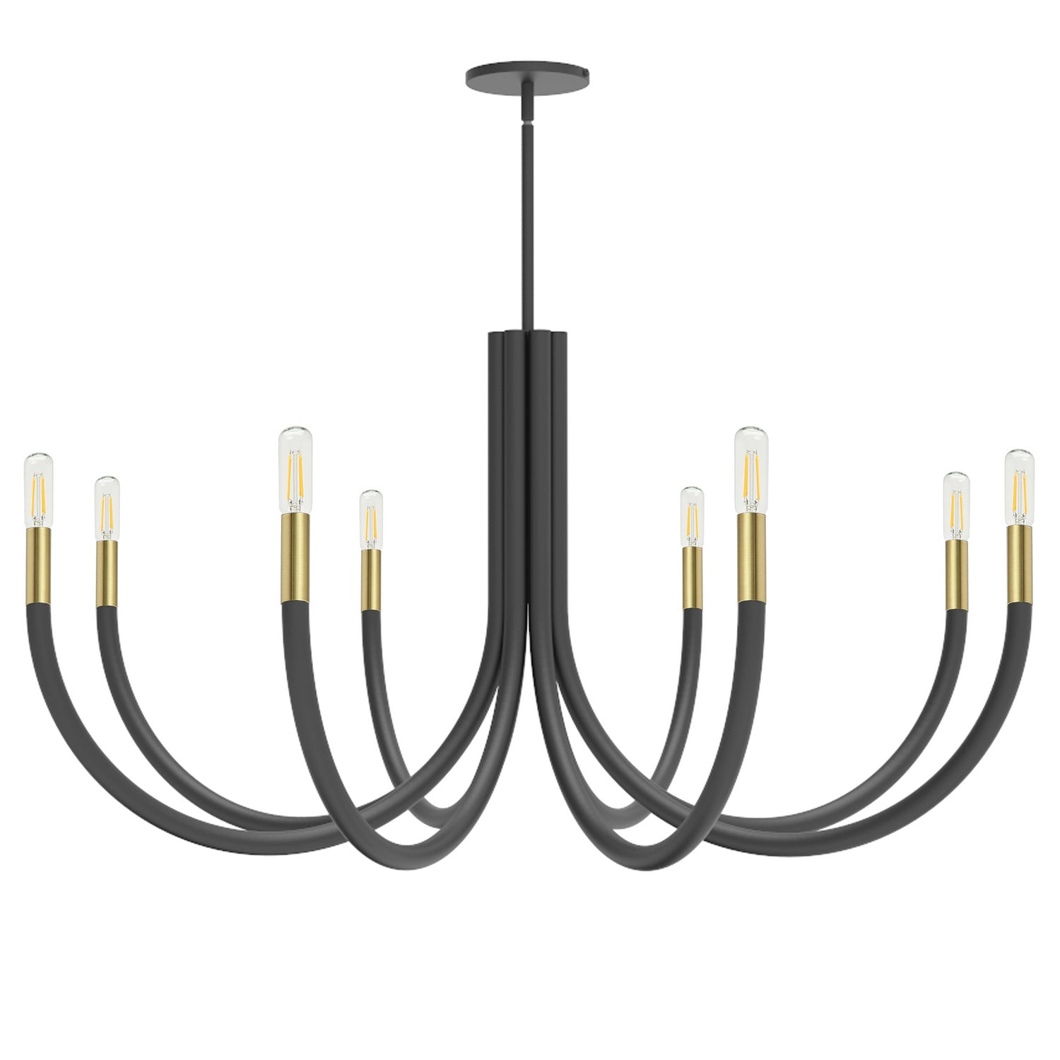 Dainolite Ltd - WAN-388C-MB-AGB - Eight Light Chandelier - Wand - Black