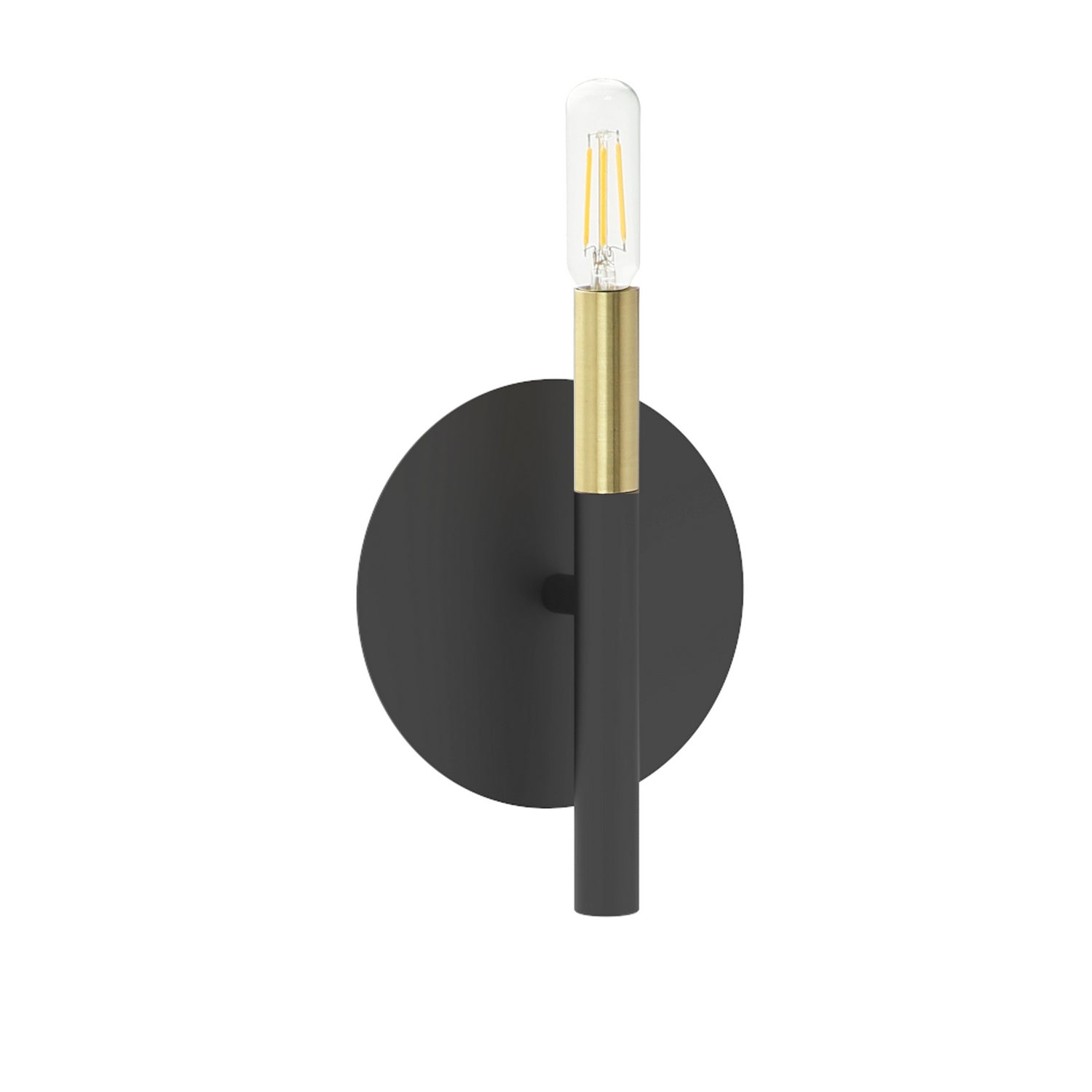 Dainolite Ltd - WAN-91W-MB-AGB - One Light Wall Sconce - Wand - Black