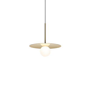 Pablo Designs - BOLA 12 BRA - LED Pendant - Bola Disc - Brass