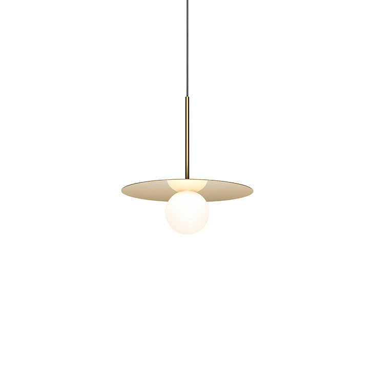 Pablo Designs - BOLA 12 BRA - LED Pendant - Bola Disc - Brass