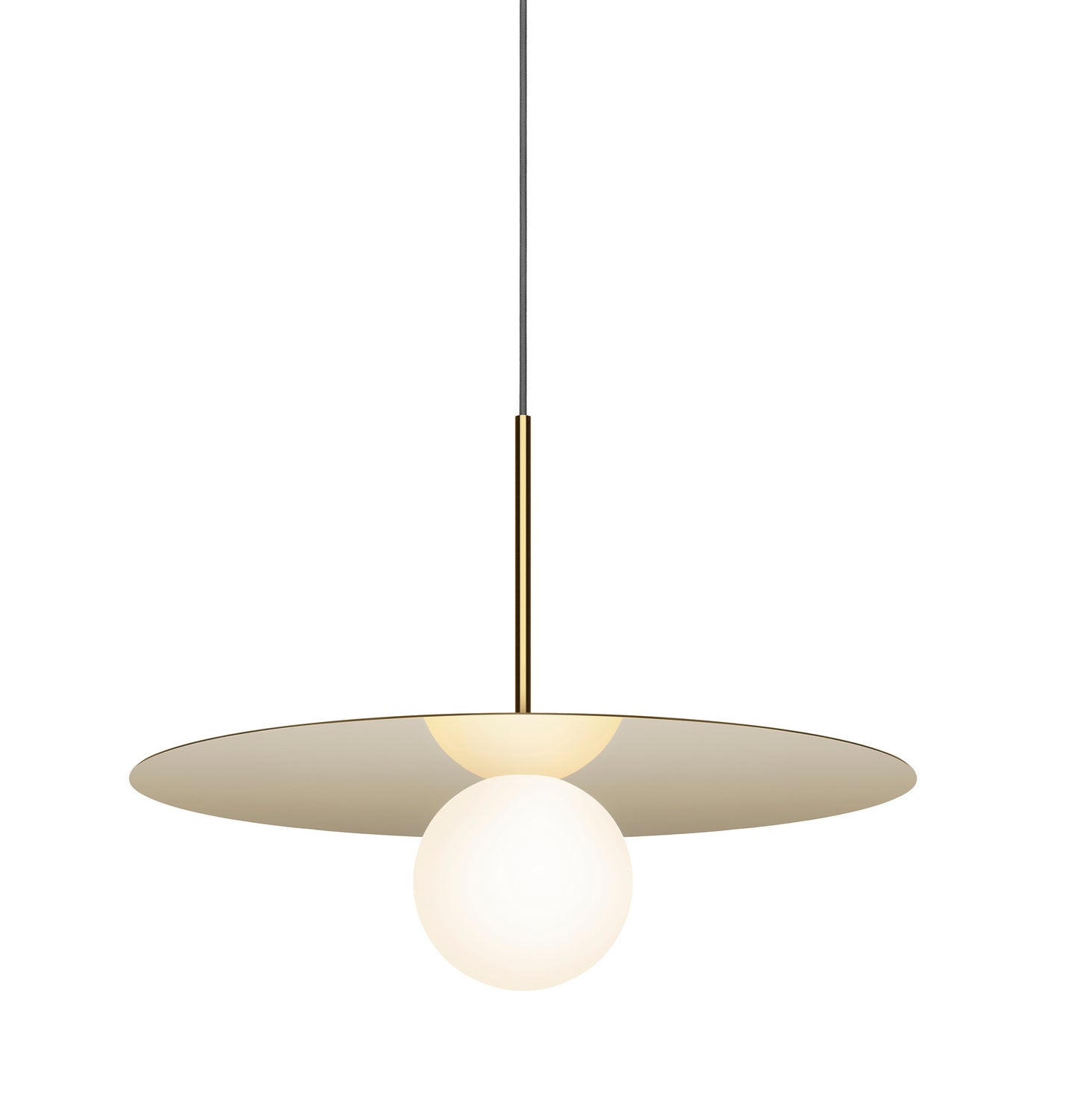 Pablo Designs - BOLA 18 BRA - LED Pendant - Bola Disc - Brass