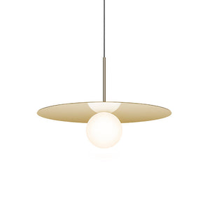 Pablo Designs - BOLA 22 BRA - LED Pendant - Bola Disc - Brass