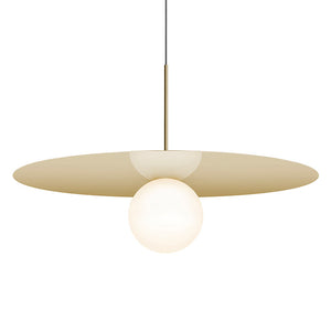 Pablo Designs - BOLA 32 BRA - LED Pendant - Bola Disc - Brass