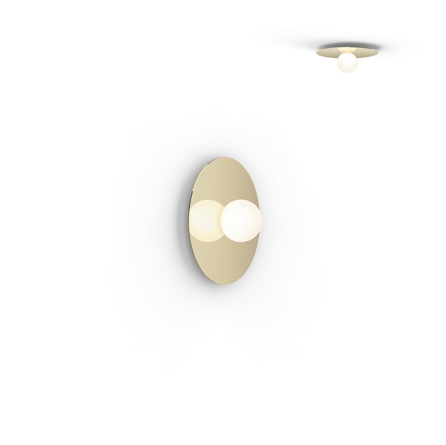 Pablo Designs - BOLA FSH 12 BRA - LED Flush Mount - Bola Disc - Brass