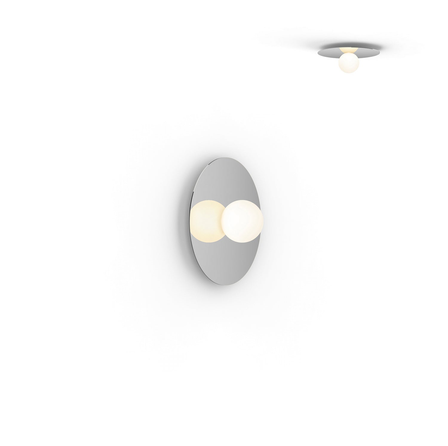 Pablo Designs - BOLA FSH 12 CRM - LED Flush Mount - Bola Disc - Chrome