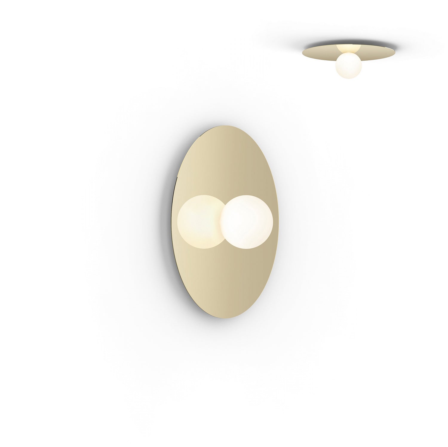 Pablo Designs - BOLA FSH 18 BRA - LED Flush Mount - Bola Disc - Brass