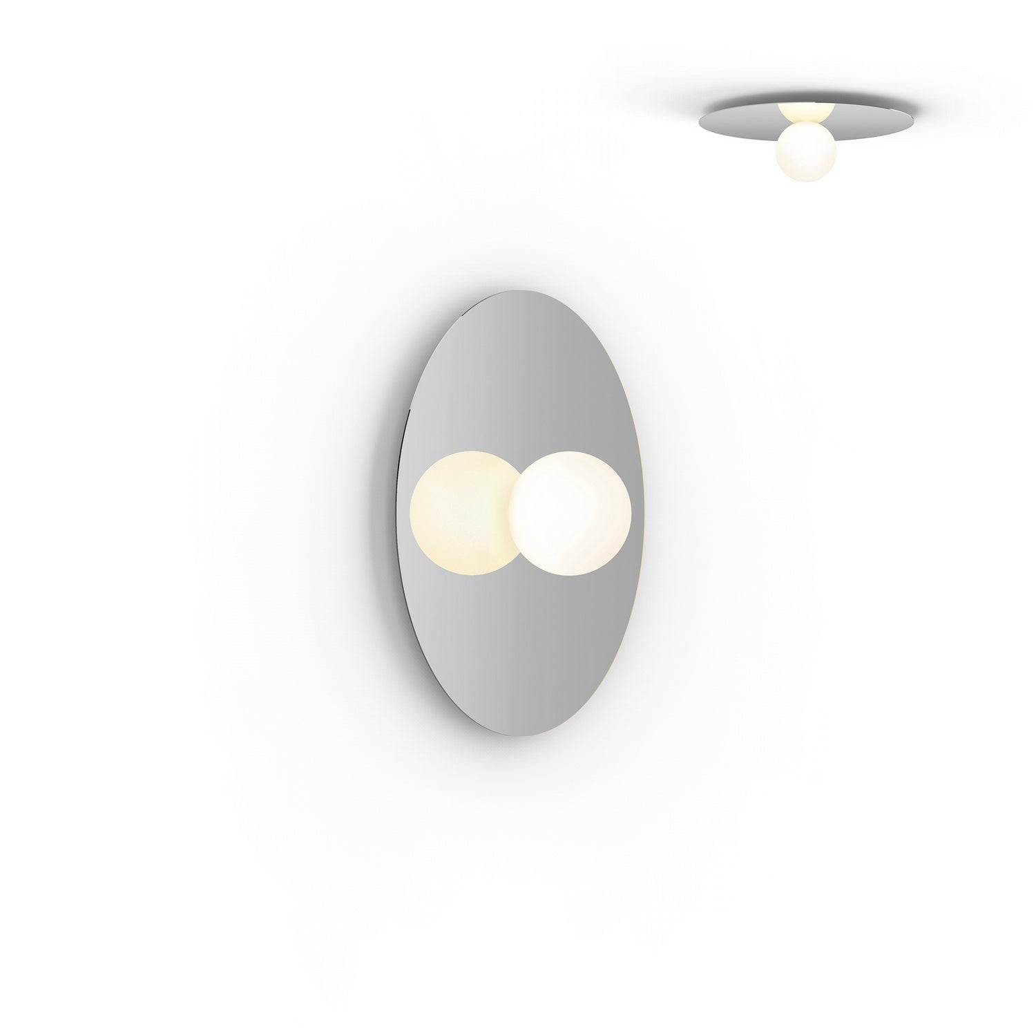 Pablo Designs - BOLA FSH 18 CRM - LED Flush Mount - Bola Disc - Chrome