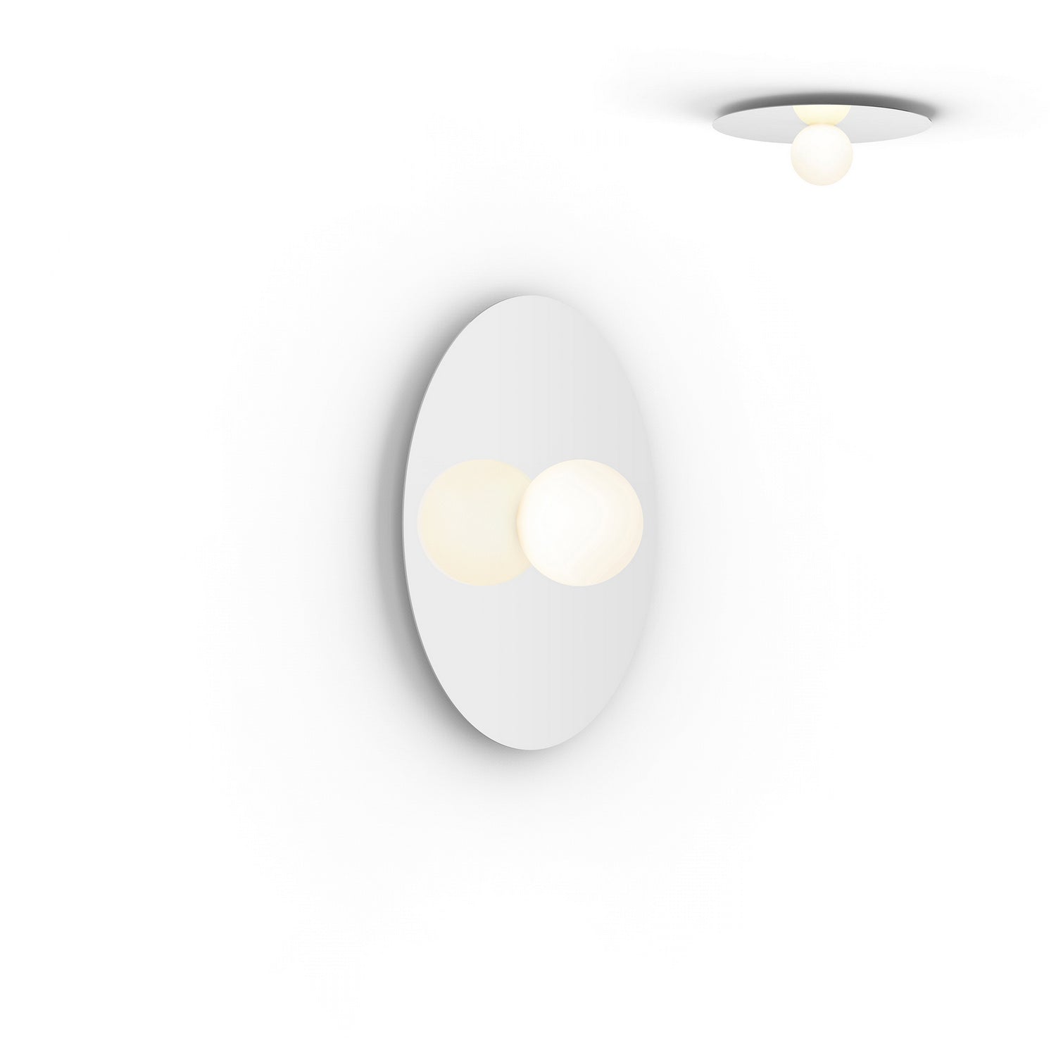 Pablo Designs - BOLA FSH 18 WHT - LED Flush Mount - Bola Disc - White