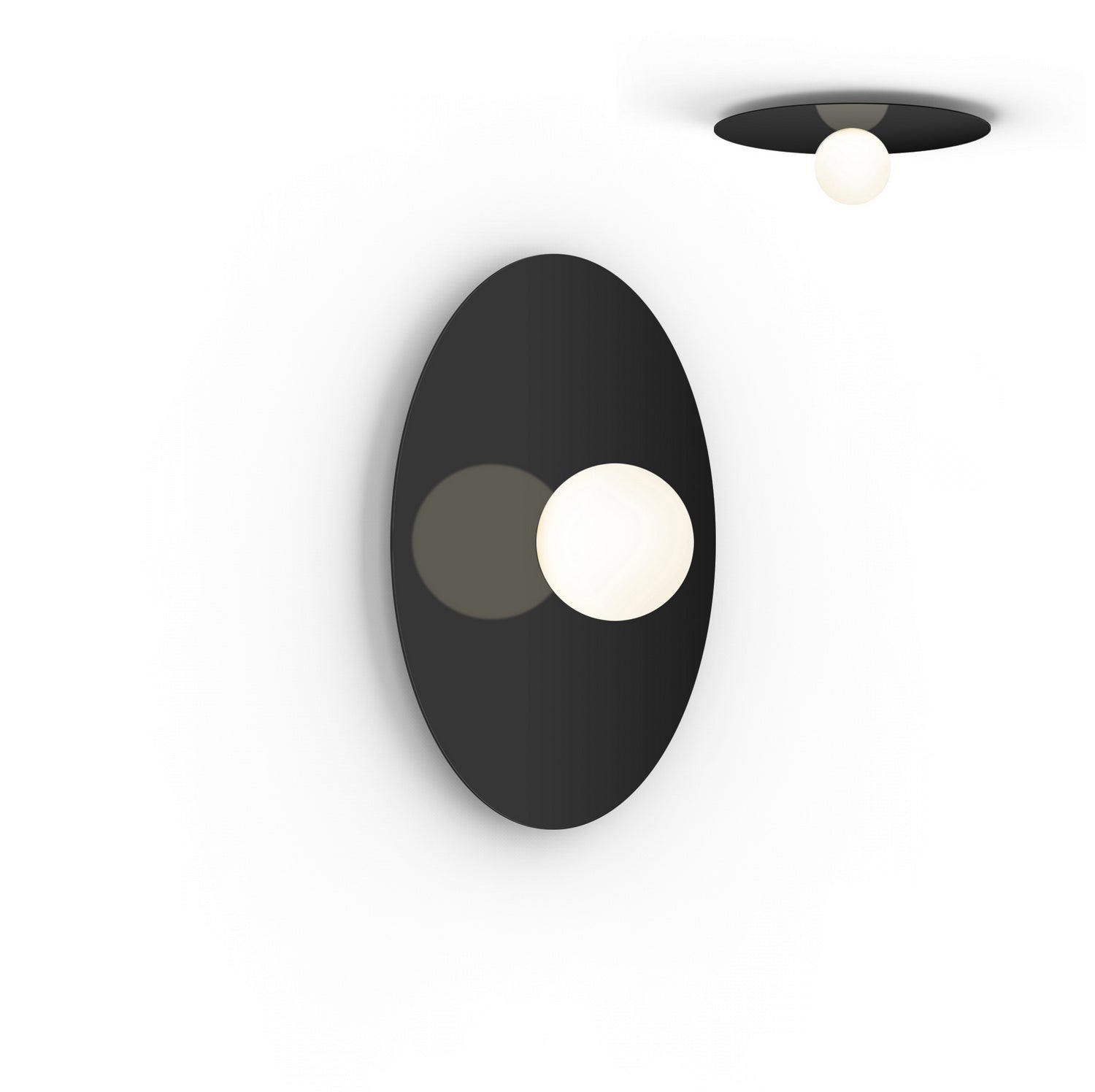 Pablo Designs - BOLA FSH 22 BLK - LED Flush Mount - Bola Disc - Black