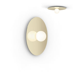 Pablo Designs - BOLA FSH 22 BRA - LED Flush Mount - Bola Disc - Brass