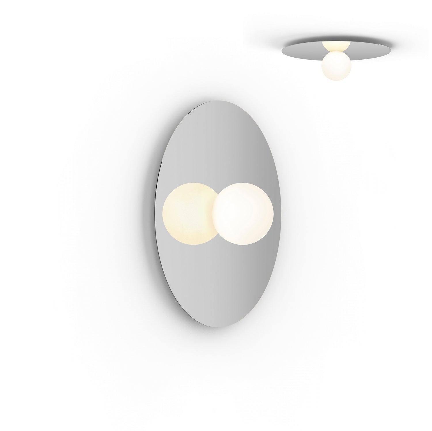 Pablo Designs - BOLA FSH 22 CRM - LED Flush Mount - Bola Disc - Chrome