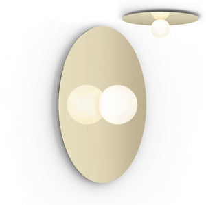 Pablo Designs - BOLA FSH 32 BRA - LED Flush Mount - Bola Disc - Brass