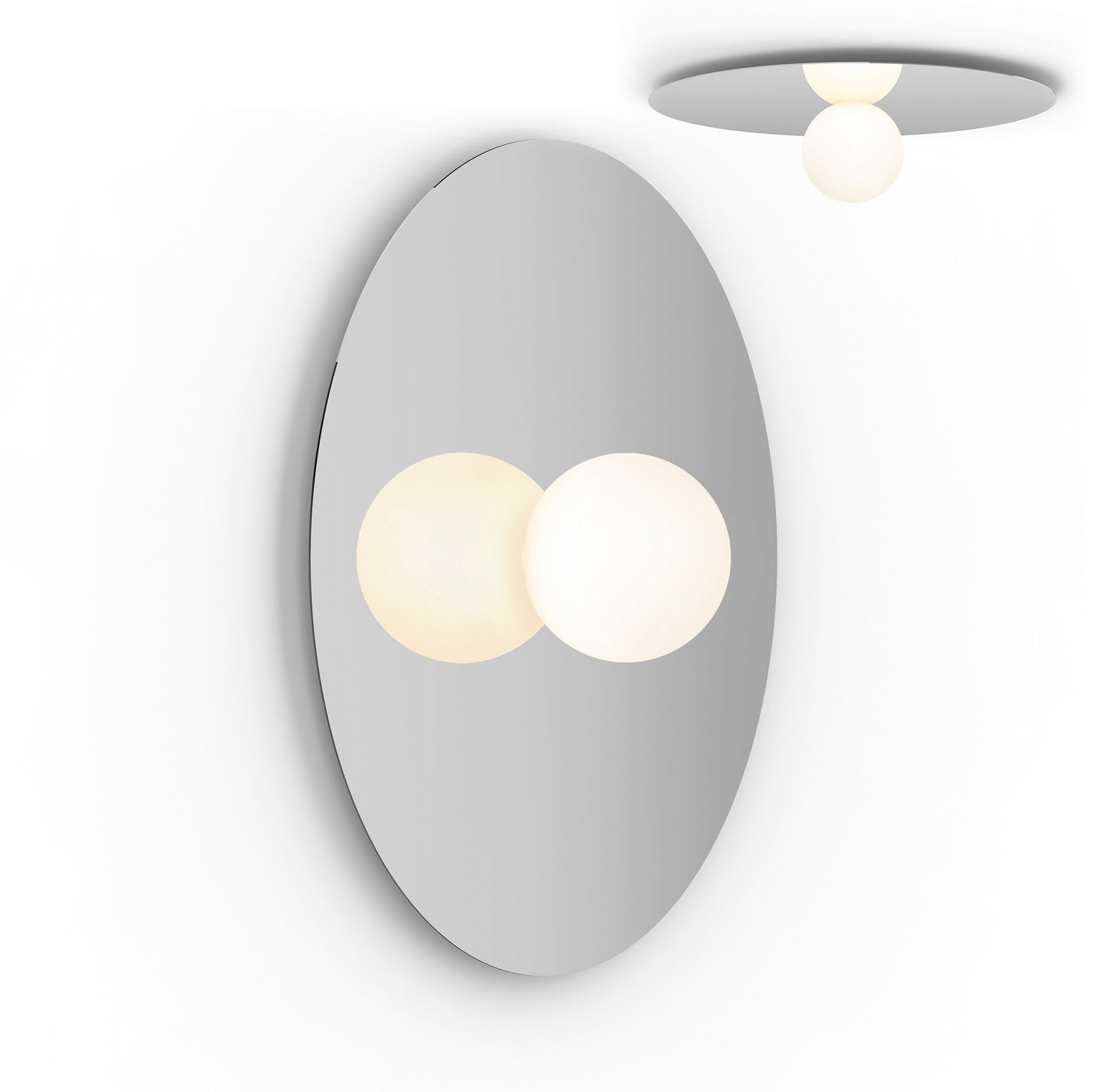 Pablo Designs - BOLA FSH 32 CRM - LED Flush Mount - Bola Disc - Chrome