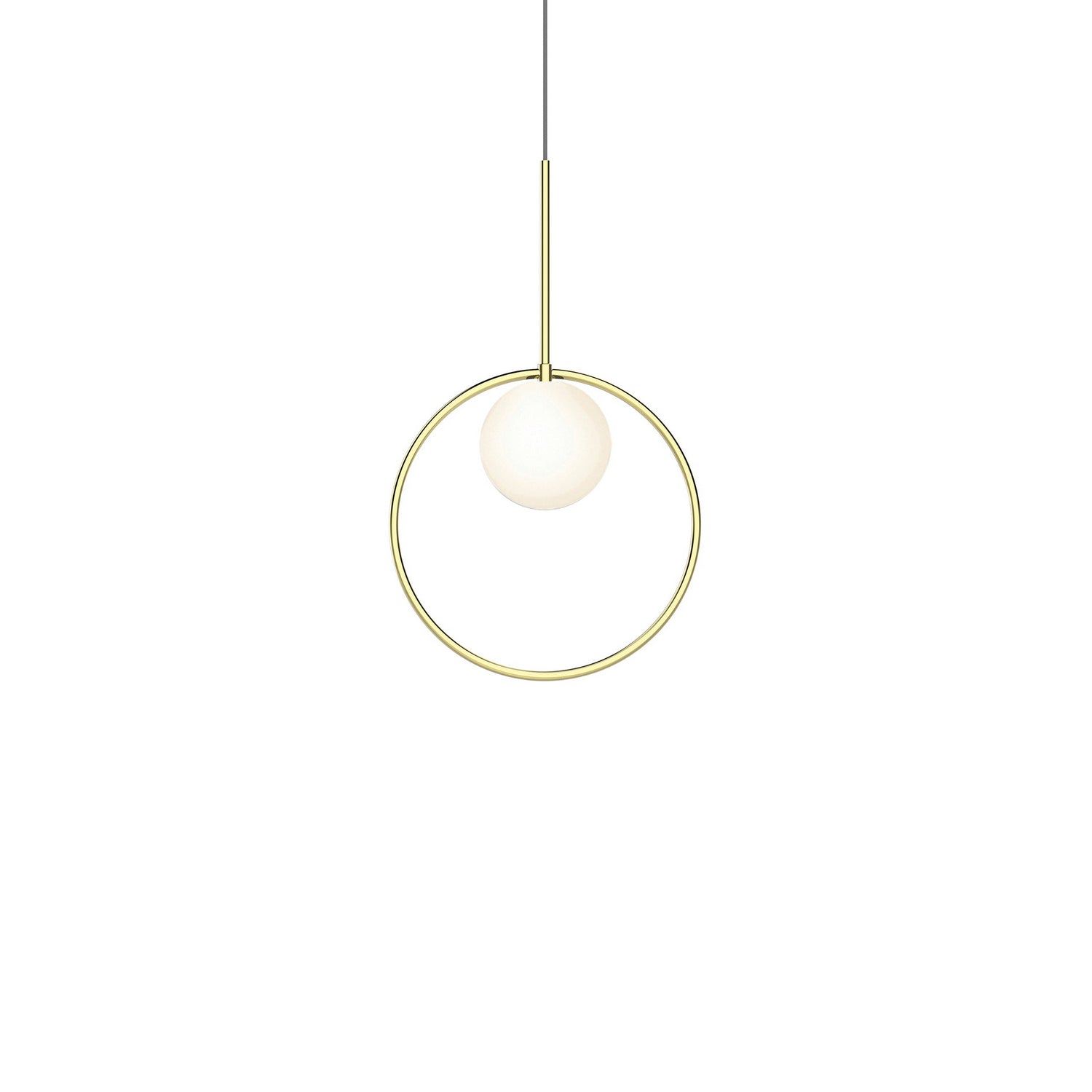 Pablo Designs - BOLA HALO 12 BRA - LED Pendant - Bola Halo - Brass