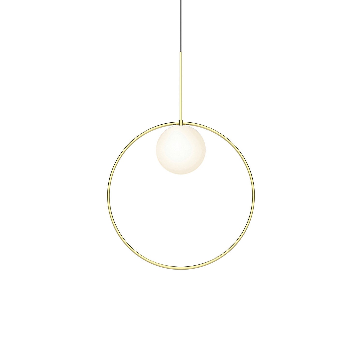 Pablo Designs - BOLA HALO 18 BRA - LED Pendant - Bola Halo - Brass