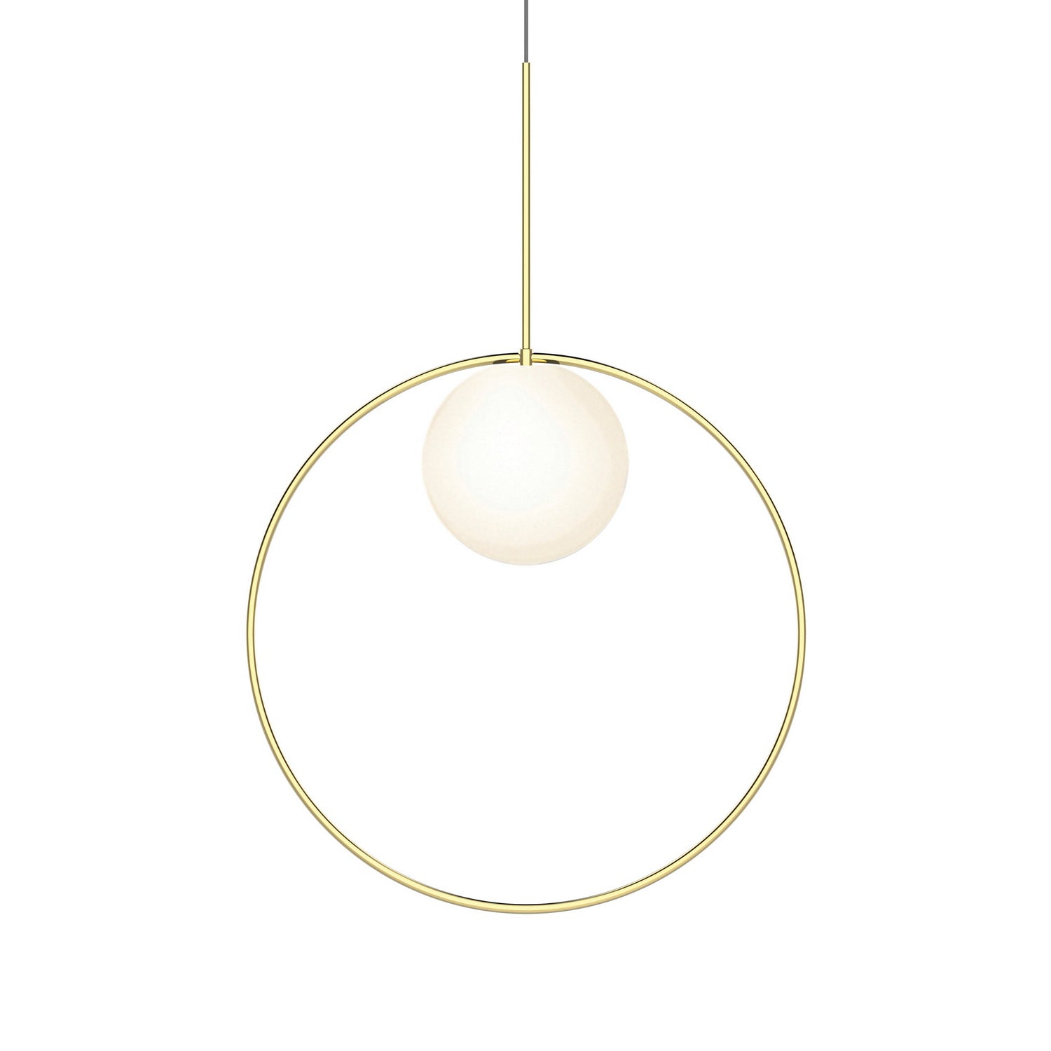 Pablo Designs - BOLA HALO 22 BRA - LED Pendant - Bola Halo - Brass