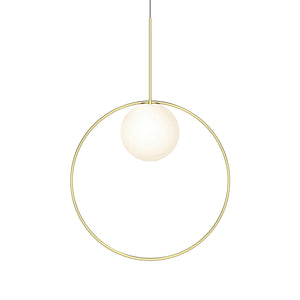 Pablo Designs - BOLA HALO 22 BRA - LED Pendant - Bola Halo - Brass