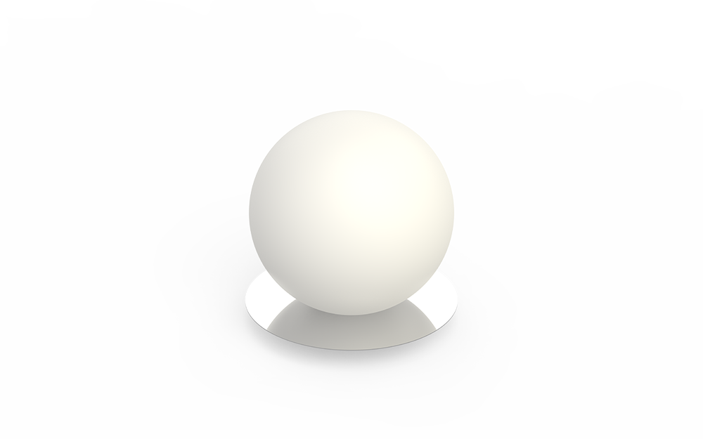 Pablo Designs - BOLA SPH TBL 8 CRM - LED Table Lamp - Bola Sphere Table - Chrome