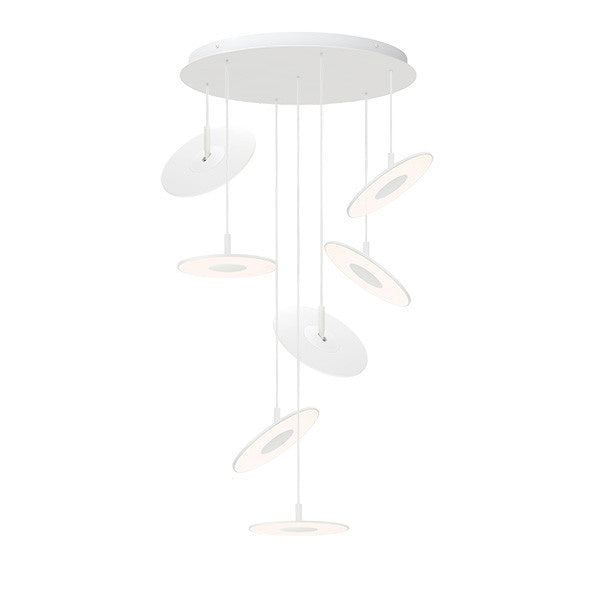 Pablo Designs - CIRC CHAN 12/7 WHT - LED Chandelier - Circa - White