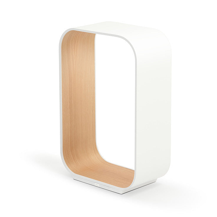 Pablo Designs - CONT SML WHT/OAK - LED Table Lamp - Contour - White/ White Oak