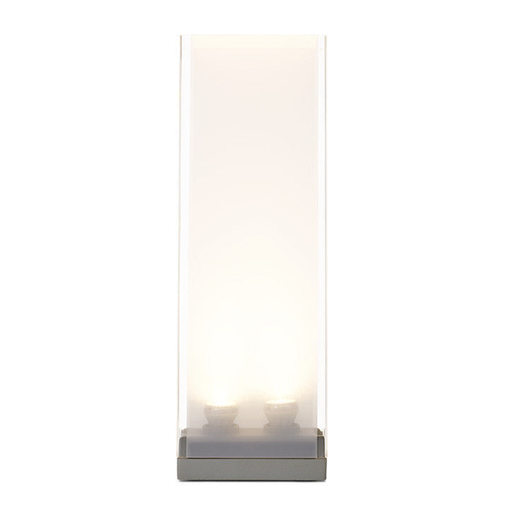 Pablo Designs - CORT 24 - Two Light Table Lamp - Cortina - Clear / White Diffuser / Silver