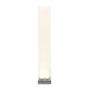 Pablo Designs - CORT 60 - Two Light Floor Lamp - Cortina - Clear / White Diffuser / Silver