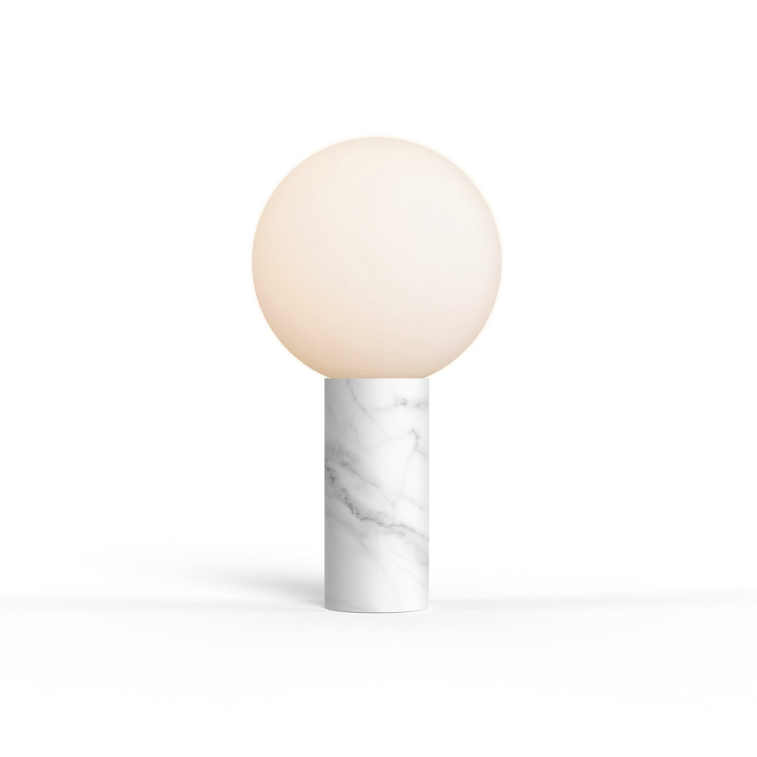 Pablo Designs - PILA MRBL WHT - One Light Table Lamp - Pilar - White Marble