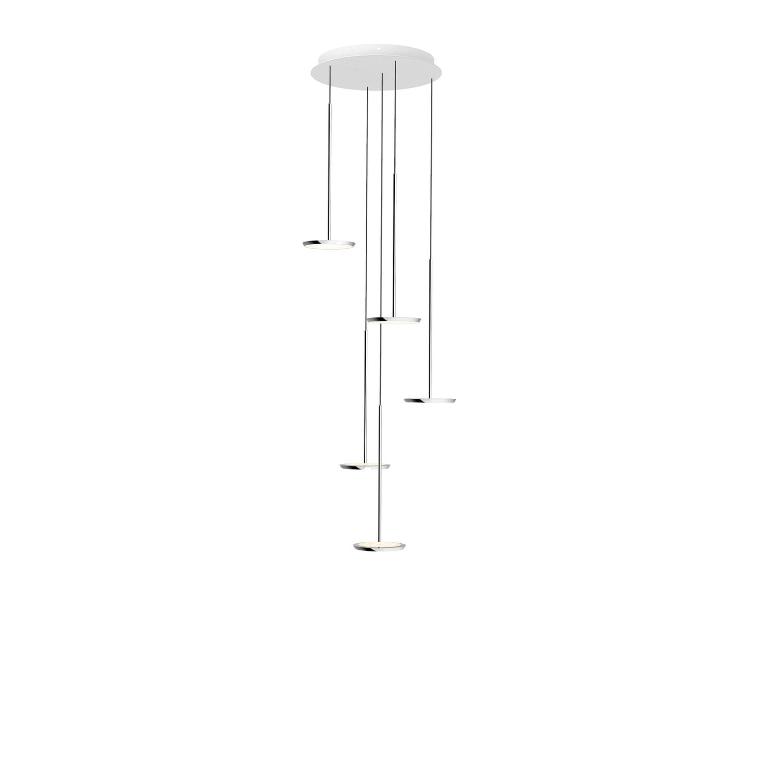 Pablo Designs - SKY 5 CHAND - LED Pendant - Sky - Chrome