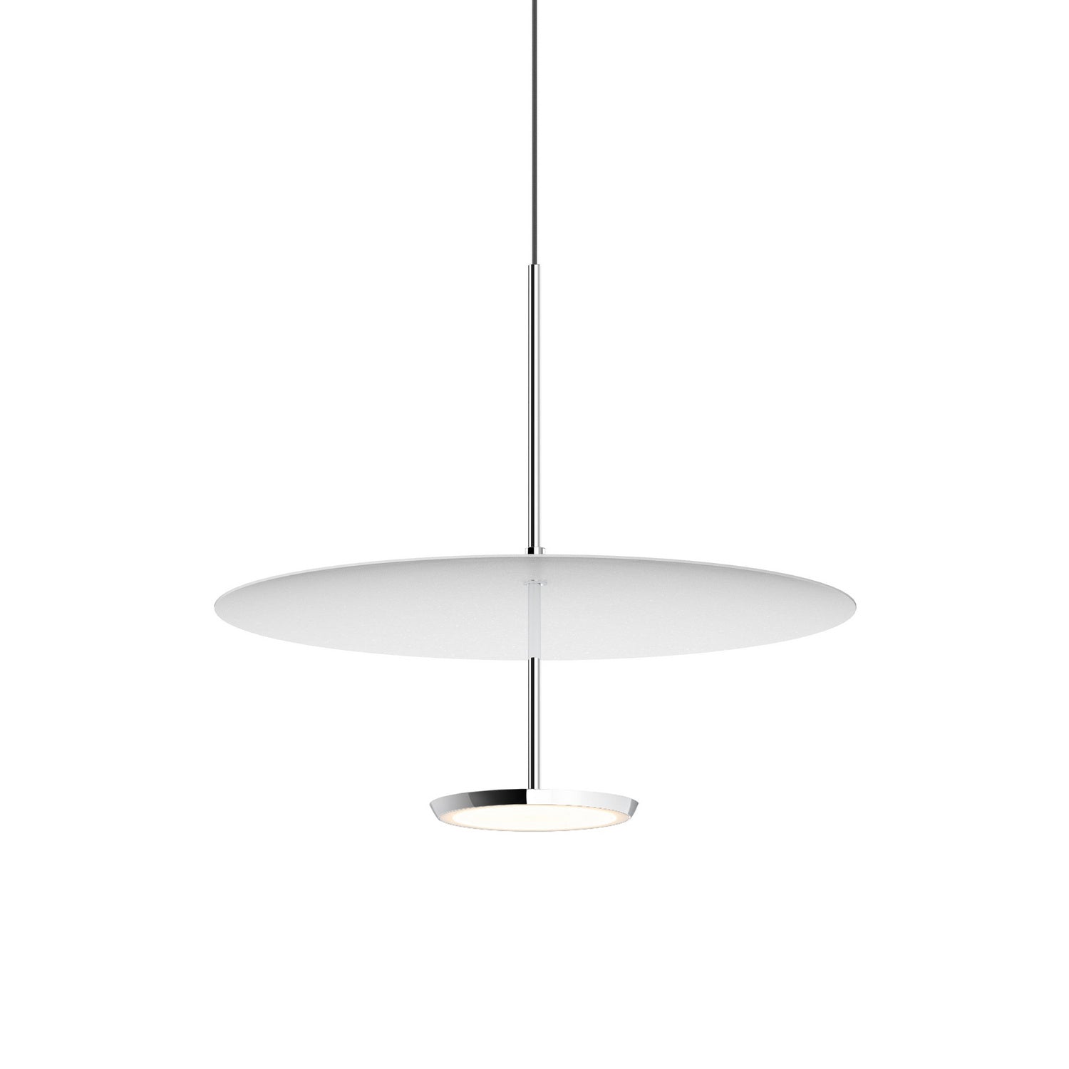 Pablo Designs - SKY DOME 18 WHT - LED Pendant - Sky - White/Chrome