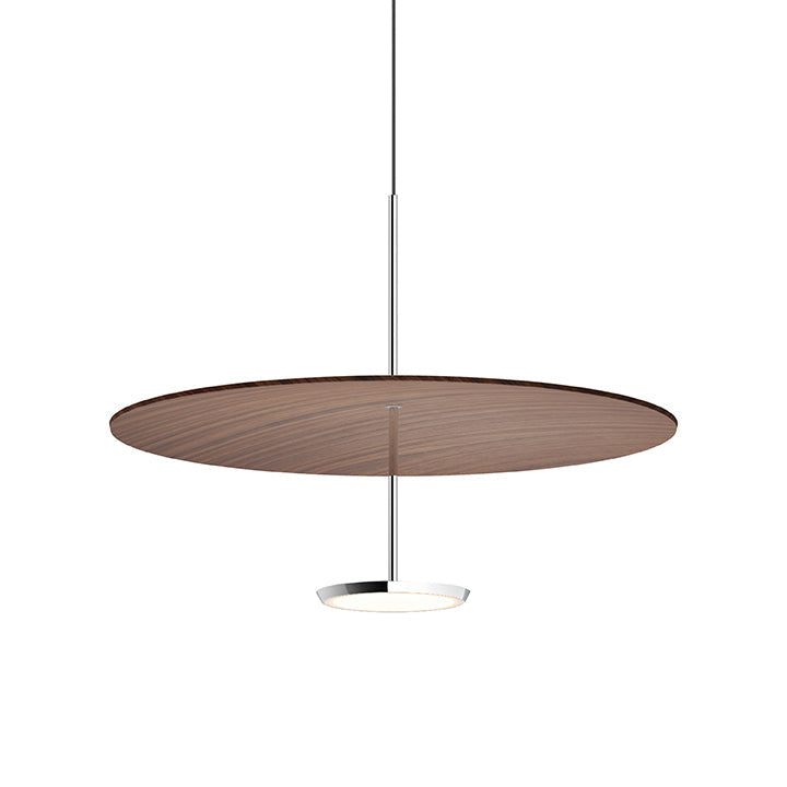 Pablo Designs - SKY DOME 24 WLN - LED Pendant - Sky - Walnut/Chrome