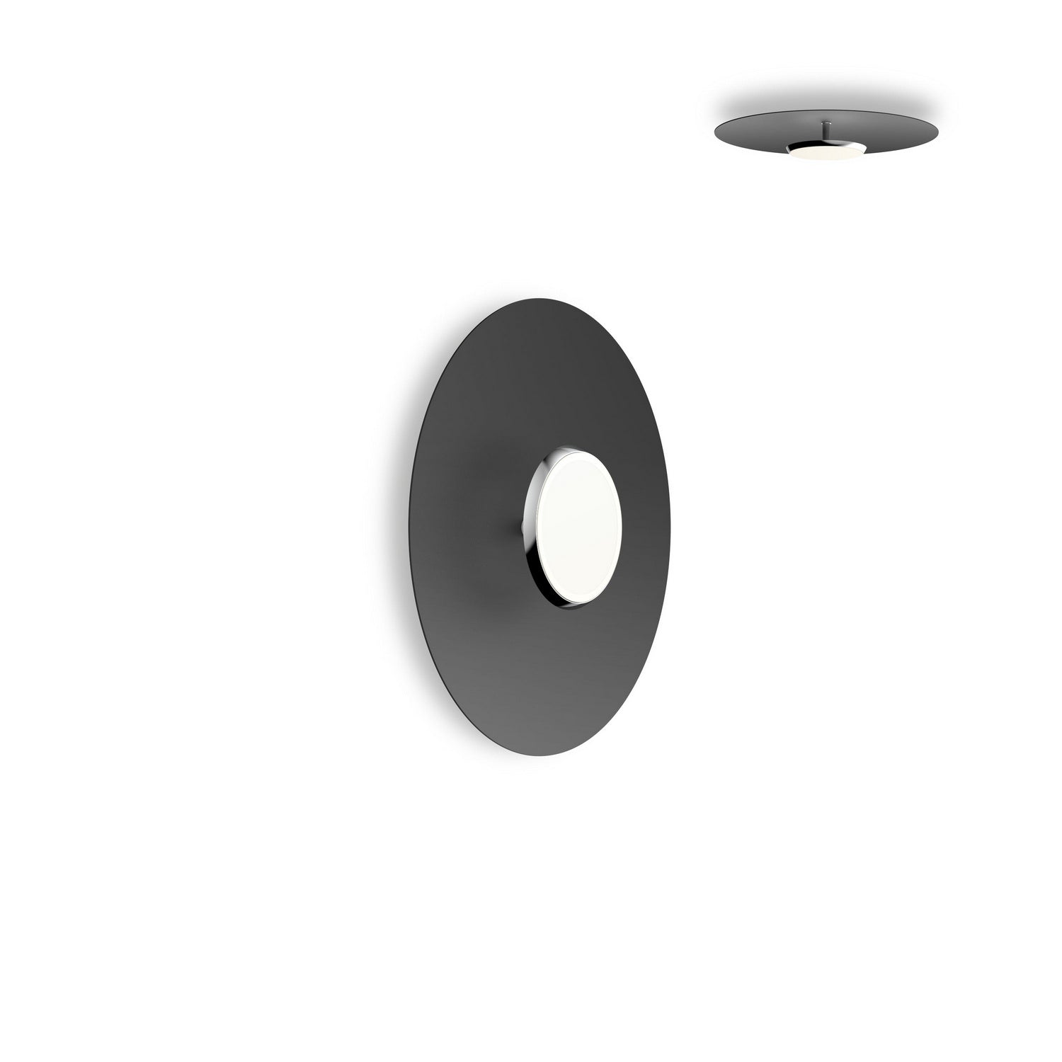 Pablo Designs - SKY FSH 18 DOM BLK - LED Flush Mount - Sky - Black/Chrome