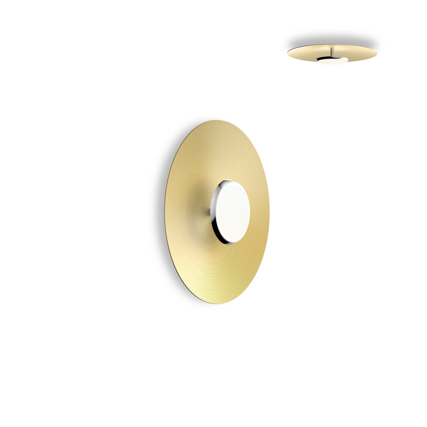 Pablo Designs - SKY FSH 18 DOM BRA - LED Flush Mount - Sky - Brass/Chrome