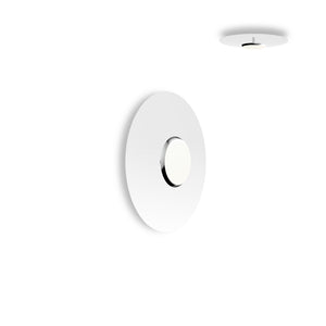 Pablo Designs - SKY FSH 18 DOM WHT - LED Flush Mount - Sky - White/Chrome