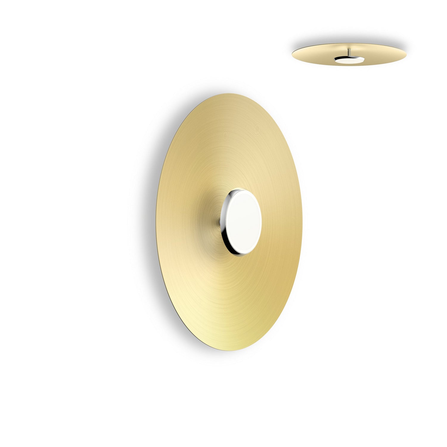 Pablo Designs - SKY FSH 24 DOM BRA - LED Flush Mount - Sky - Brass/Chrome