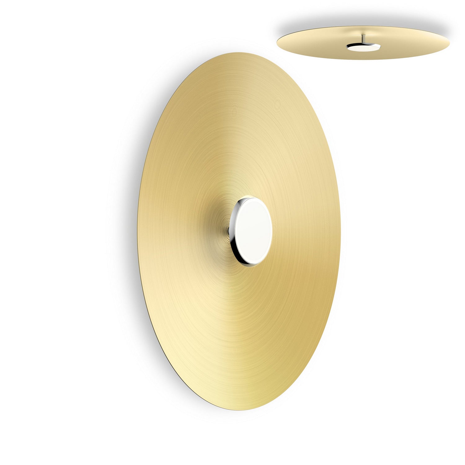 Pablo Designs - SKY FSH 32 DOM BRA - LED Flush Mount - Sky - Brass/Chrome